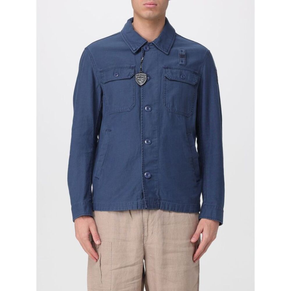 Blauer Men Blauer Cotton Shirt Jacket